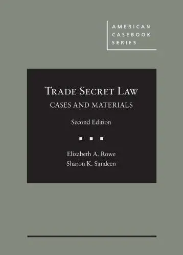 Cover of Cases and Materials on Trade Secret Law