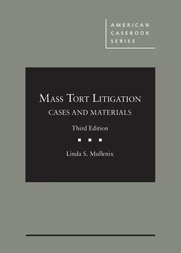 Cover of Mass Tort Litigation, Cases and Materials