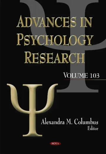 Cover of Advances in Psychology Research