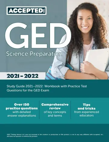Cover of GED Science Preparation Study Guide 2021-2022