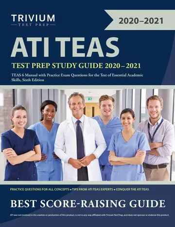 Cover of ATI TEAS Test Prep Study Guide 2020-2021