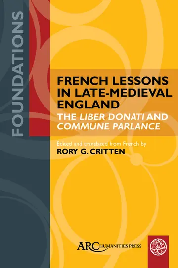 Cover of French Lessons in Late-Medieval England