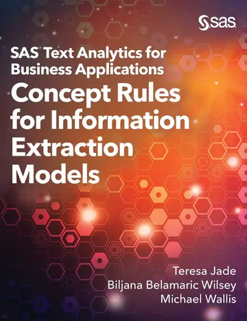 Cover of SAS Text Analytics for Business Applications