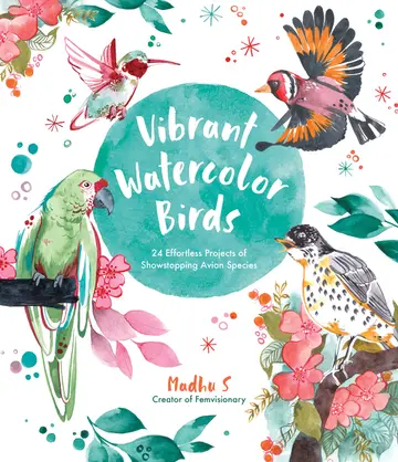 Cover of Vibrant Watercolor Birds