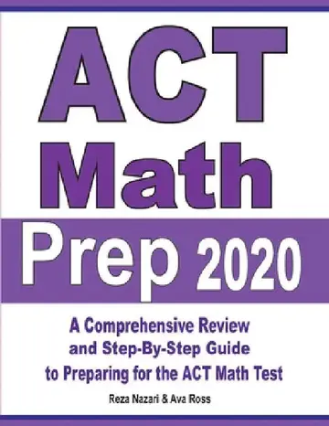 Cover of ACT Math Prep 2020