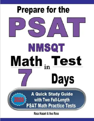 Cover of Prepare for the PSAT / NMSQT Math Test in 7 Days