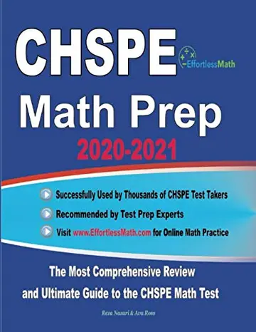 Cover of CHSPE Math Prep 2020-2021