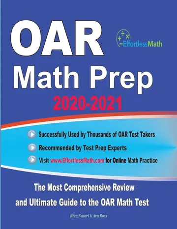 Cover of OAR Math Prep 2020-2021