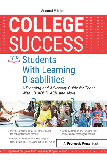 Cover of College Success for Students with Learning Disabilities