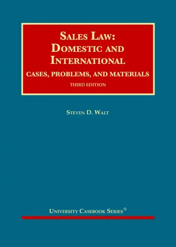 Cover of Sales Law