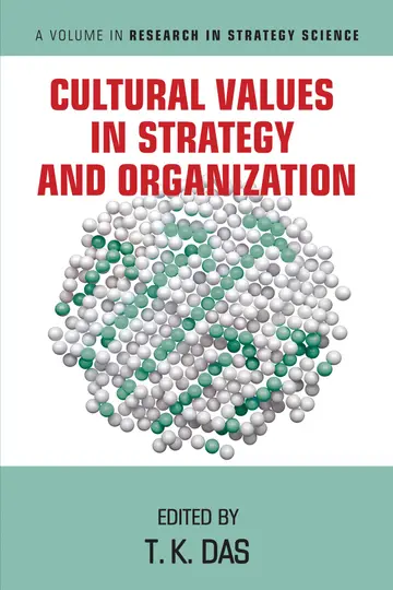 Cover of Cultural Values in Strategy and Organization