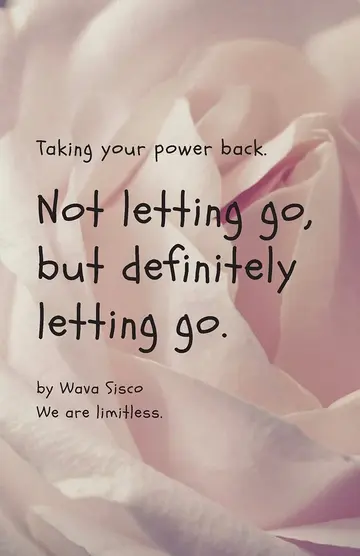 Cover of Not letting go, but definitely letting go