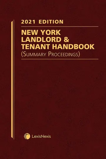 Cover of New York Landlord & Tenant Handbook (Summary Proceedings) 2021 Edition