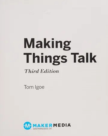 Cover of Making Things Talk, 3e