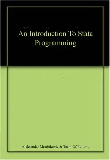 Cover of An Introduction to Stata Programming