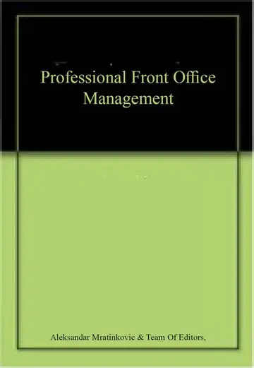 Cover of Professional Front Office Management