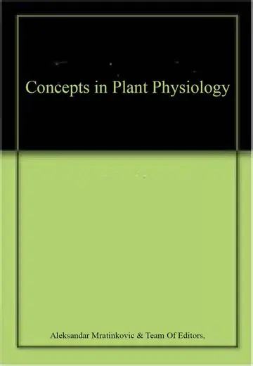 Cover of Concepts in Plant Physiology