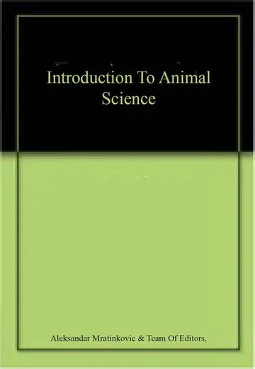 Cover of Introduction to Animal Science