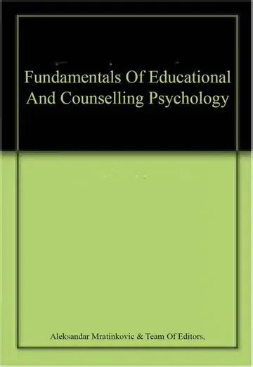 Cover of Fundamentals of Educational and Counselling Psychology