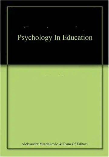 Cover of Psychology in Education
