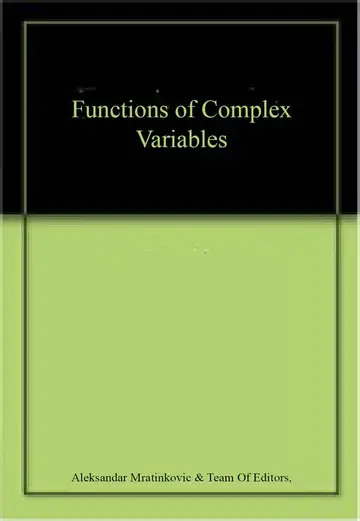 Cover of Functions of Complex Variables