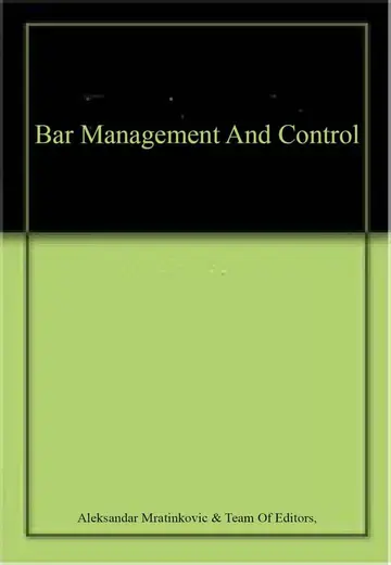 Cover of Bar Management and Control