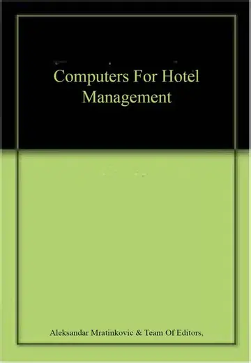 Cover of Computers for Hotel Management