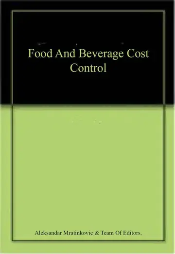 Cover of Food and Beverage Cost Control