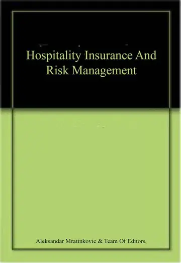 Cover of Hospitality Insurance and Risk Management