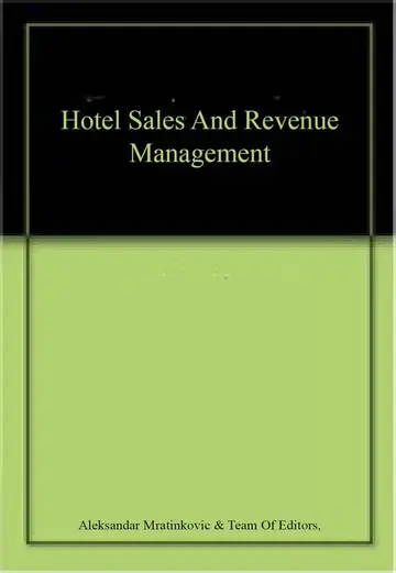 Cover of Hotel Sales and Revenue Management