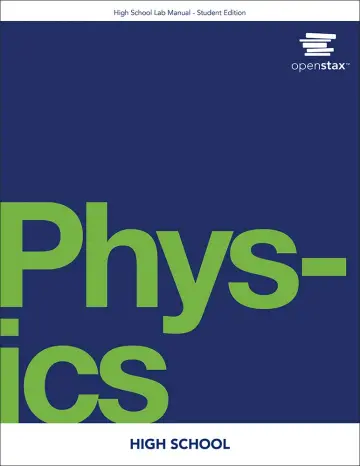 Cover of High School Physics Student Lab Manual by OpenStax