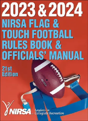 Cover of 2023 & 2024 NIRSA Flag & Touch Football Rules Book & Officials' Manual