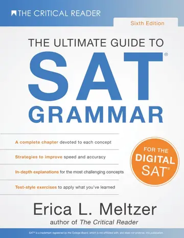 Cover of The Ultimate Guide to SAT® Grammar 6/E