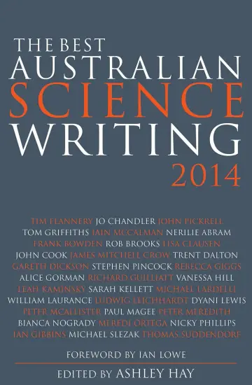 Cover of The Best Australian Science Writing 2014