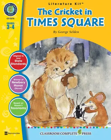 Cover of The Cricket in Times Square - Novel Study Guide Gr. 3-4 - Classroom Complete Press