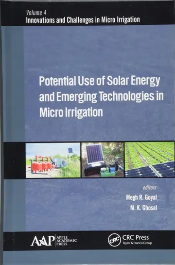 Cover of Potential Use of Solar Energy and Emerging Technologies in Micro Irrigation