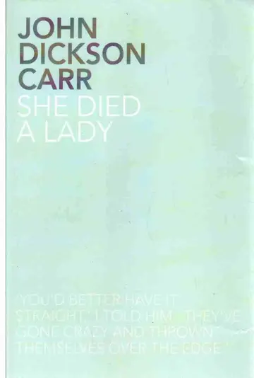 Cover of She Died a Lady