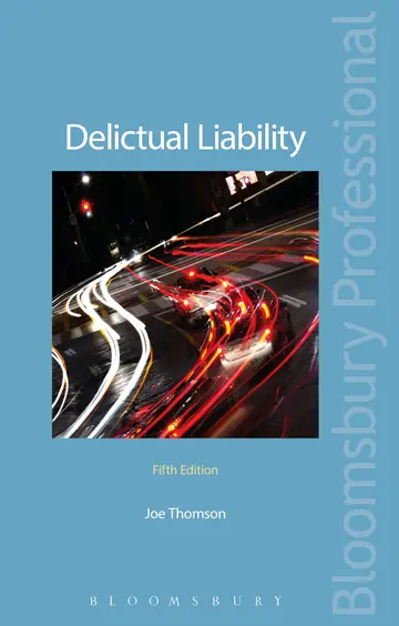 Cover of Delictual Liability