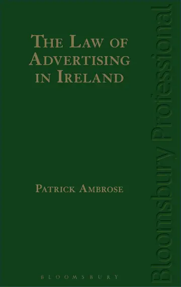 Cover of The Law of Advertising in Ireland
