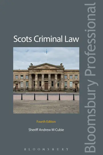 Cover of Scots Criminal Law