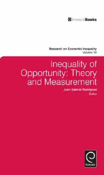 Cover of Inequality of Opportunity