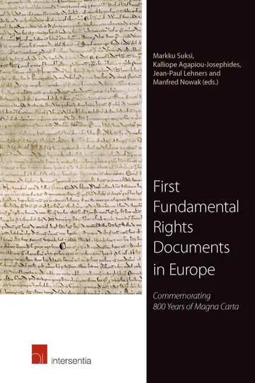 Cover of First Fundamental Rights Documents in Europe
