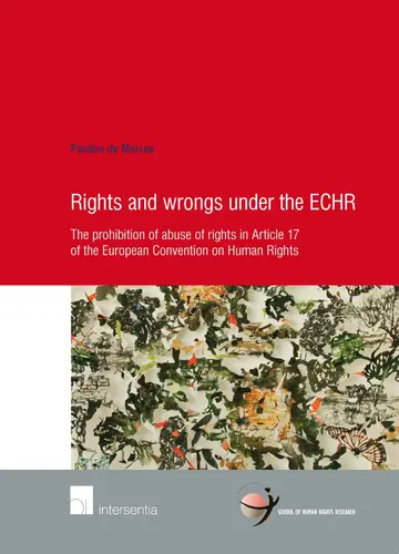 Cover of Rights and Wrongs under the ECHR
