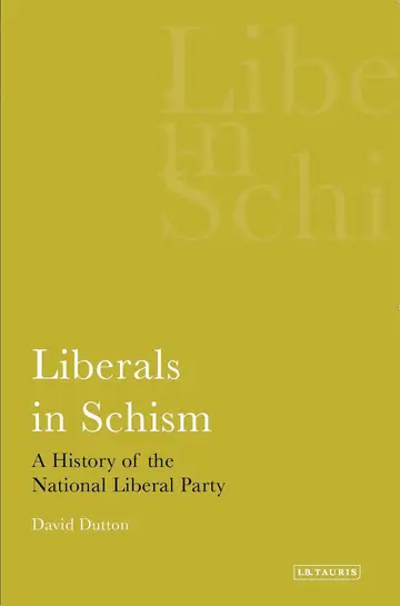 Cover of Liberals in Schism
