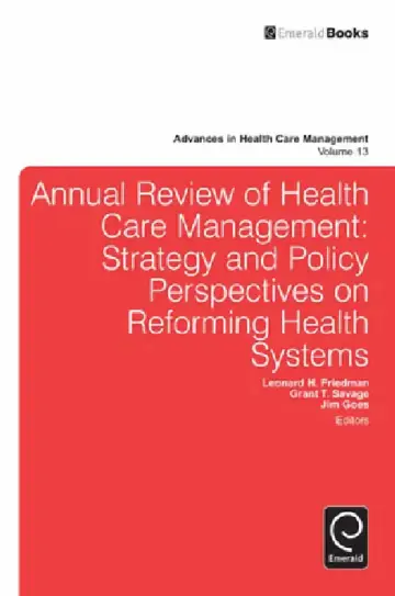 Cover of Annual Review of Health Care Management