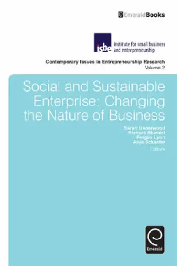 Cover of Social and Sustainable Enterprise