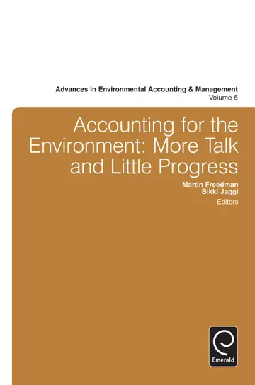 Cover of Accounting for the Environment
