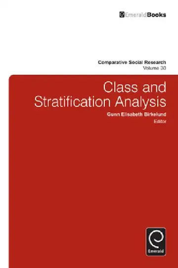 Cover of Class and Stratification Analysis