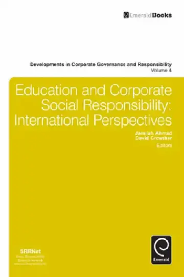 Cover of Education and Corporate Social Responsibility