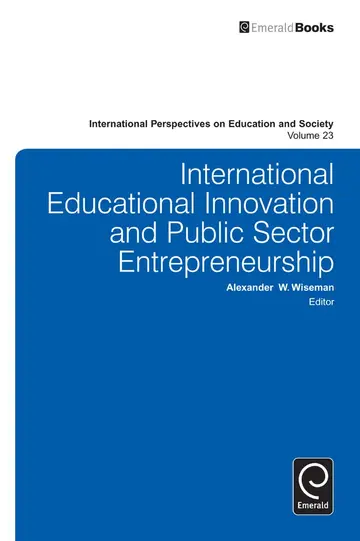 Cover of International Educational Innovation and Public Sector Entrepreneurship